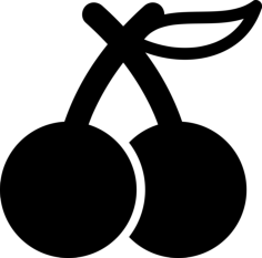 Cherries Couple Craft Design Svg File, Free Vectors File